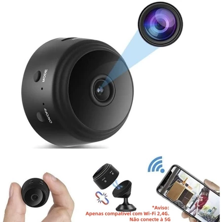 Câmera A9 Mini HD Sensor De WIFI Grava Em Cartão de Memória Com Suporte Para Encaixe Envio Imediato