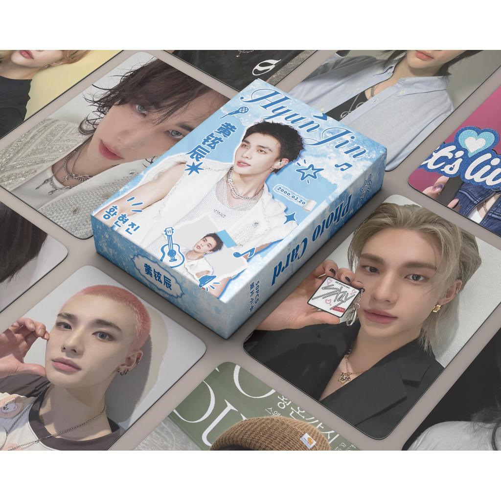 STRAY KIDS HYUNJIN FELIX Holographic Laser Lomo cards Photocards