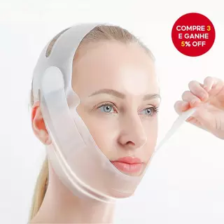 Bandagem Facial Em V De Silicone : De Levantamento Reutilizável Para Emagrecimento Corporal , Redução De Queixo Duplo