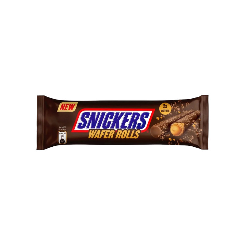 SNICKERS WAFER ROLLS 24G | Shopee Brasil