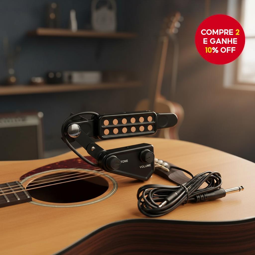 Miwayer P-011 Captador Magnético para Violão Acústico, Transdutor de 12 ...