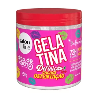 Gelatina Capilar Salon Line Tô de Cachos - Definição Cachos Ostentação 550g em Oferta na Shopee