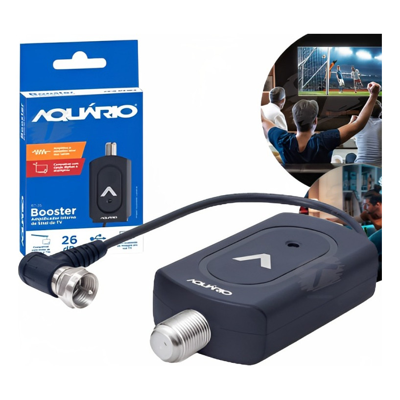 Booster Amplificador De Sinal Antena Tv Digital Externa Uhf | Shopee Brasil