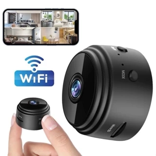 Mini Câmera Espiã A9 Wi-Fi Full HD 1080p com Visão Noturna 360° e Detecção de Movimento em Oferta na Shopee