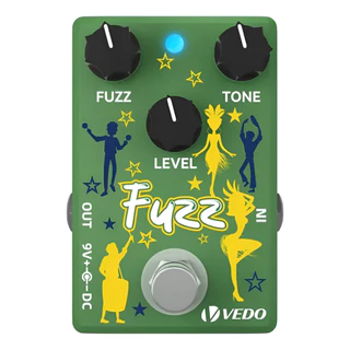 Pedal Vedo G600p Fuzz True Bypass Verde
