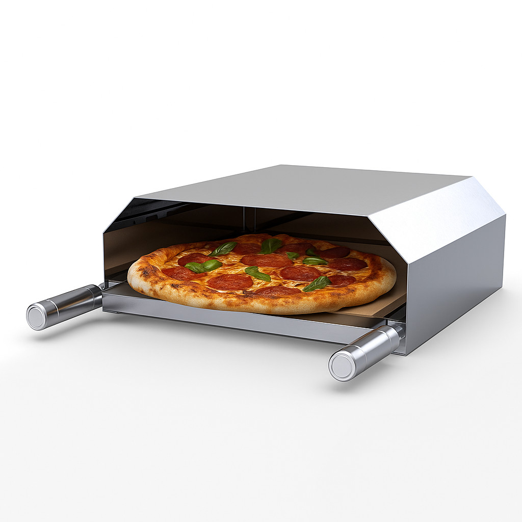 Forno Pizza Costela Carnes P/ Churrasqueira Inox com Abafador