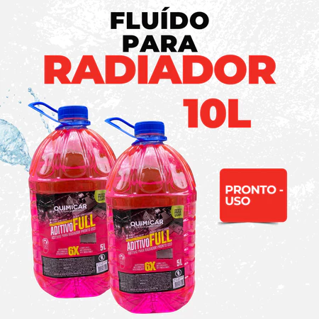 Kit Fluído Aditivo Rosa 5L - 10L
