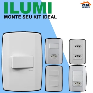 Interruptores Tomadas da Linha Slim - Ilumi em Oferta na Shopee