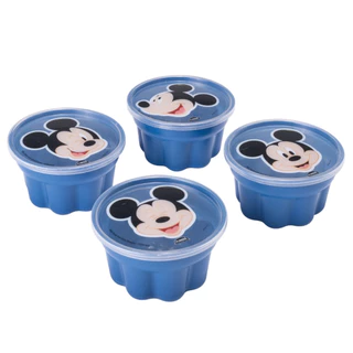 Conjunto 4 Formas De Gelatina Gelo Flan Molde Pudim Disney Mickey e Minnie 150ml Premium em Oferta na Shopee