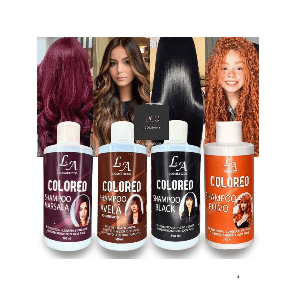 Shampoo Tonalizante Colored 300ml Efeito 100% Natural Super