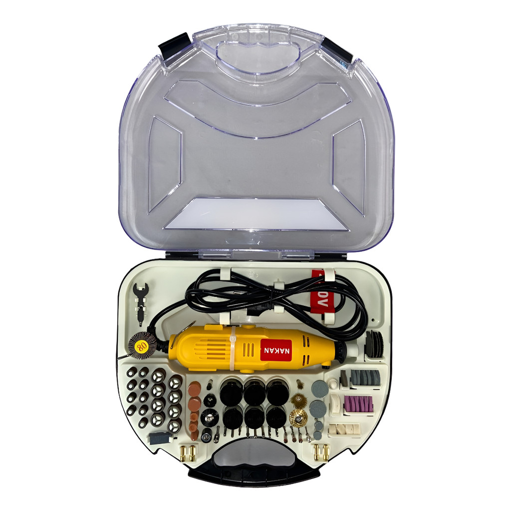 Mini Retifica Profissional 210 Pçs 400w Com Maleta E Chicote | Shopee ...