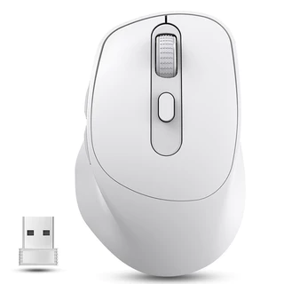 Mouse Sem Fio 2.4G Bluetooth Recarregável 1600DPI