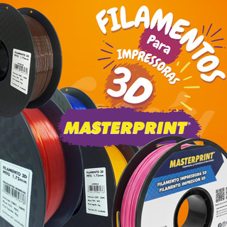 Filamento PETG / PLA MasterPrint Premium 1Kg Impressora 3D Várias Cores ...