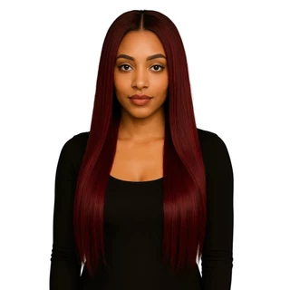 Cabelo Orgânico 8 Telas Liso 70cm Vermelho Bug 270g MP1452