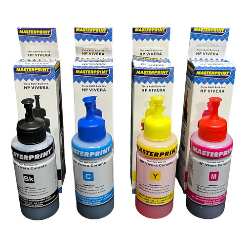 Kit de Tintas Refil Bulk Ink HP Vivera Universal – 100ml | Shopee Brasil