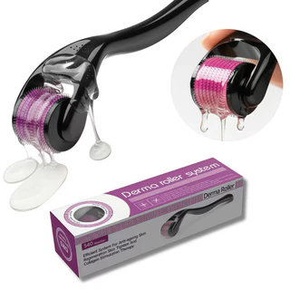 DermaRoller MicroAgulhamento Rolo Agulha System 540 Anvisa Preencher Falha Cabelo e Barba