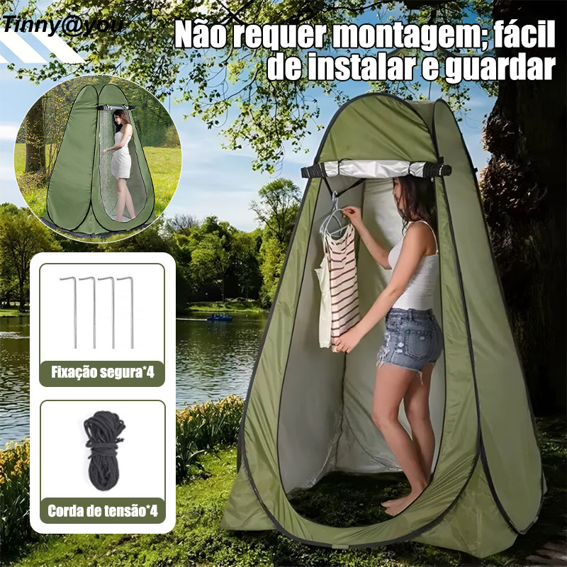 150×150×190 cm Barraca Privativa Instantânea – Camping, Pesca, Banheiro Móvel