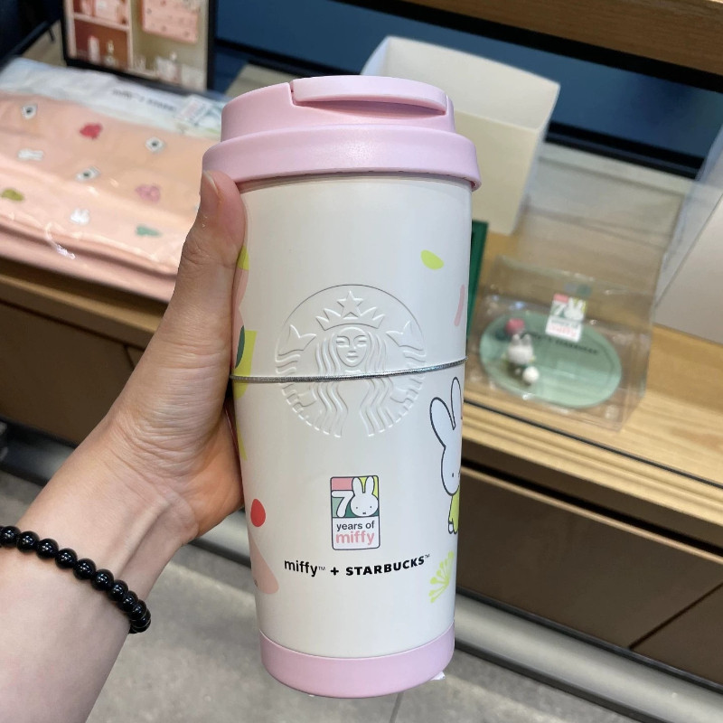 Starbucks Miffy Thermos Cup 473ml Joint Series Edição Limitada