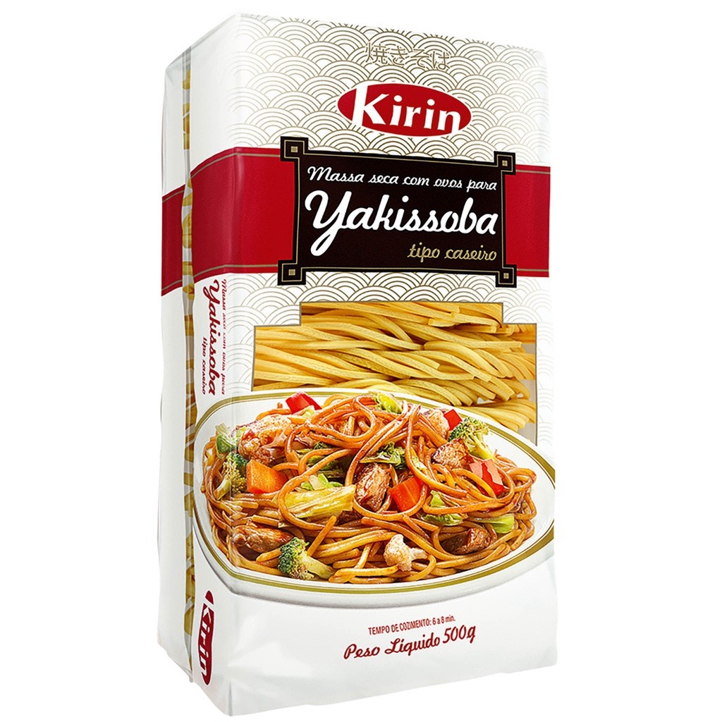 MACARRÃO PARA YAKISSOBA 500GR TIPO CASEIRO KIRIN 500GR | Shopee Brasil