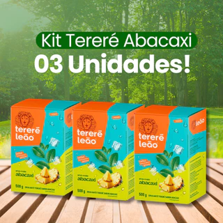 Kit 03 Tereré Abacaxi 500g Leão em Oferta na Shopee