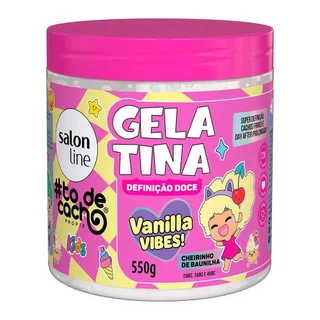 Gelatina Capilar Salon Line Tô de Cachos Kids - Vanilla Definição Doce 550g em Oferta na Shopee
