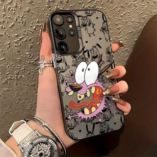 Capinha Capa para Samsung A16 A54 A16 A34 A23 A05 A55 A35 S24 S25 Plus Ultra Cachorro Cartoon acrílico Anti-impacto