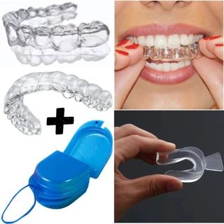 Placas Dental Moldável Silicone Anti Brux Protetor Noturno Superior E Inferior + Estojo Incluso em Oferta na Shopee