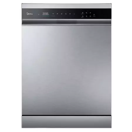 Lava Louças de Piso com 14 Serviços Midea SmartHome com 9 Programas de Lavagem Inox - MDWEF1433GSS1