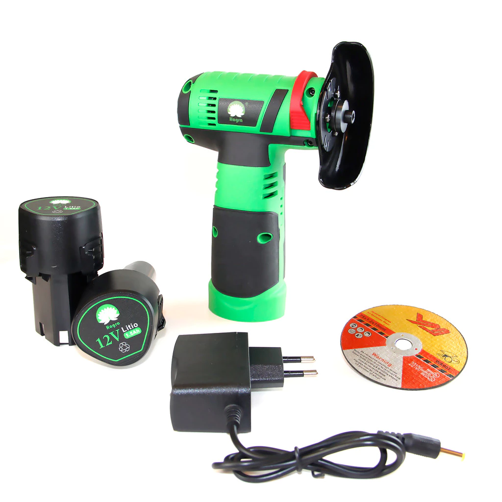 Mini Esmerilhadeira Lixadeira Elétrica Sem Fio Bivolt 110v/220v 2 Baterias 12V Com Maleta - Imagem 3