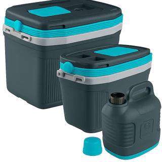 Kit Praia Termolar Caixa Cooler Térmico Cinza Plus 32 Litros + 20 Litros E Garrafão 5 Litros em Oferta na Shopee