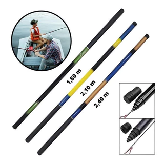 Kit 3 Varas De Pesca Telescópica - 1,80m 2,10m E 2,40 Metros em Oferta na Shopee