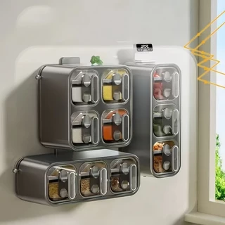 Porta Temperos de Cozinha – Organizador com 3 e 4 Compartimentos para Facilitar sua Rotina