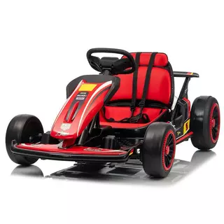 Kart Elétrico 24V para Crianças de 6 a 12 Anos | Drift de Alta Velocidade, Música e Opções de Dupla Velocidade