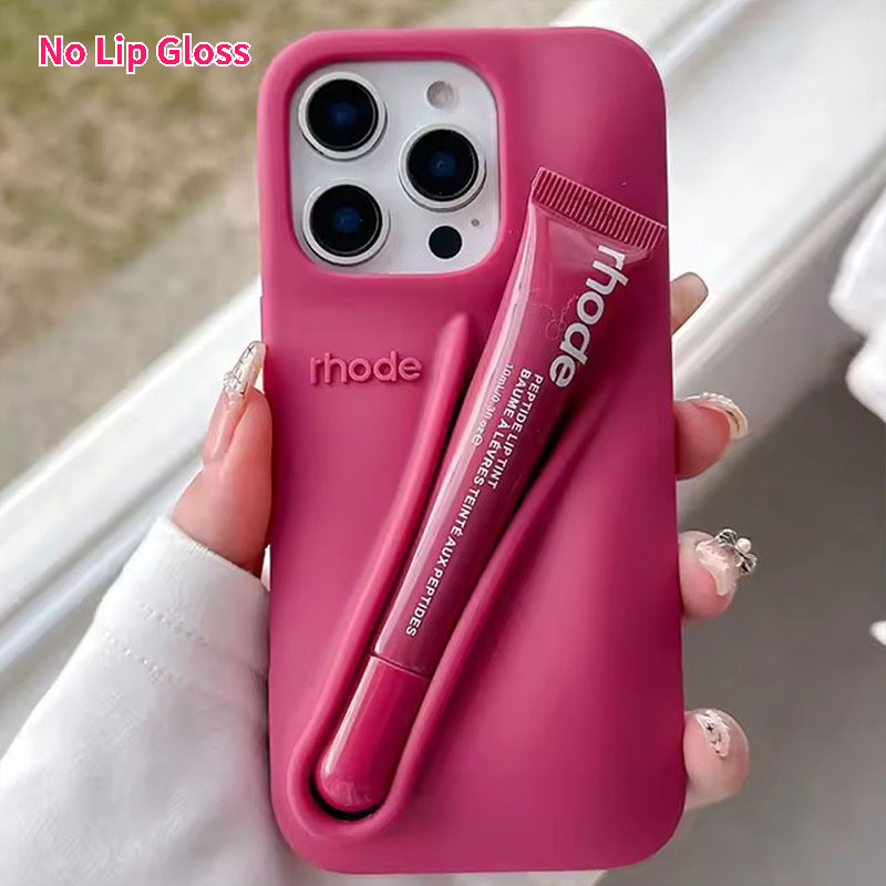 rhode Lip Care iPhone 13 Pro用 Rhode Sem Brilho Labial Caso Para IPhone 17 ProMax Ar 11 12 13 14