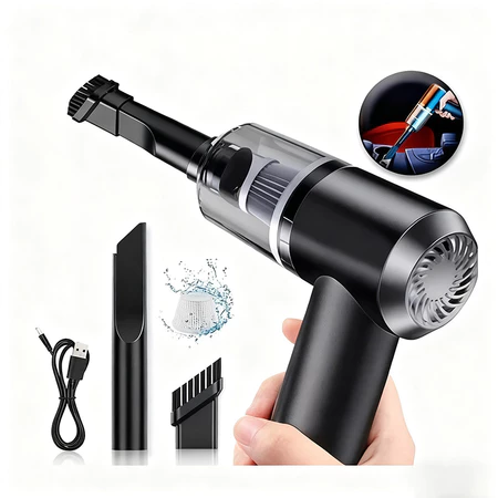 Mini aspirador de pó portátil | adequado para carro, casa, sem fio, 3 em 1, recarregável, potente 6000Pa