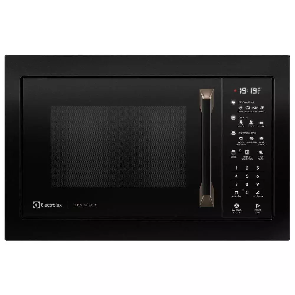 Micro ondas Electrolux De Embutir MV43T Pro Series Glass Touch 34L Preto 54341PBA135 110V