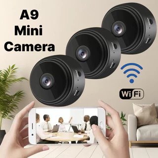 Kit 3 Novo A9 HD Mini com visão noturna Wifi Câmera 1080P Vigilância em Oferta na Shopee