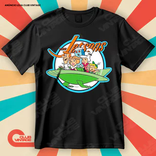 Camiseta Os Jetsons Desenho Blusa Camisa Filmes e Séries 100% Algodão