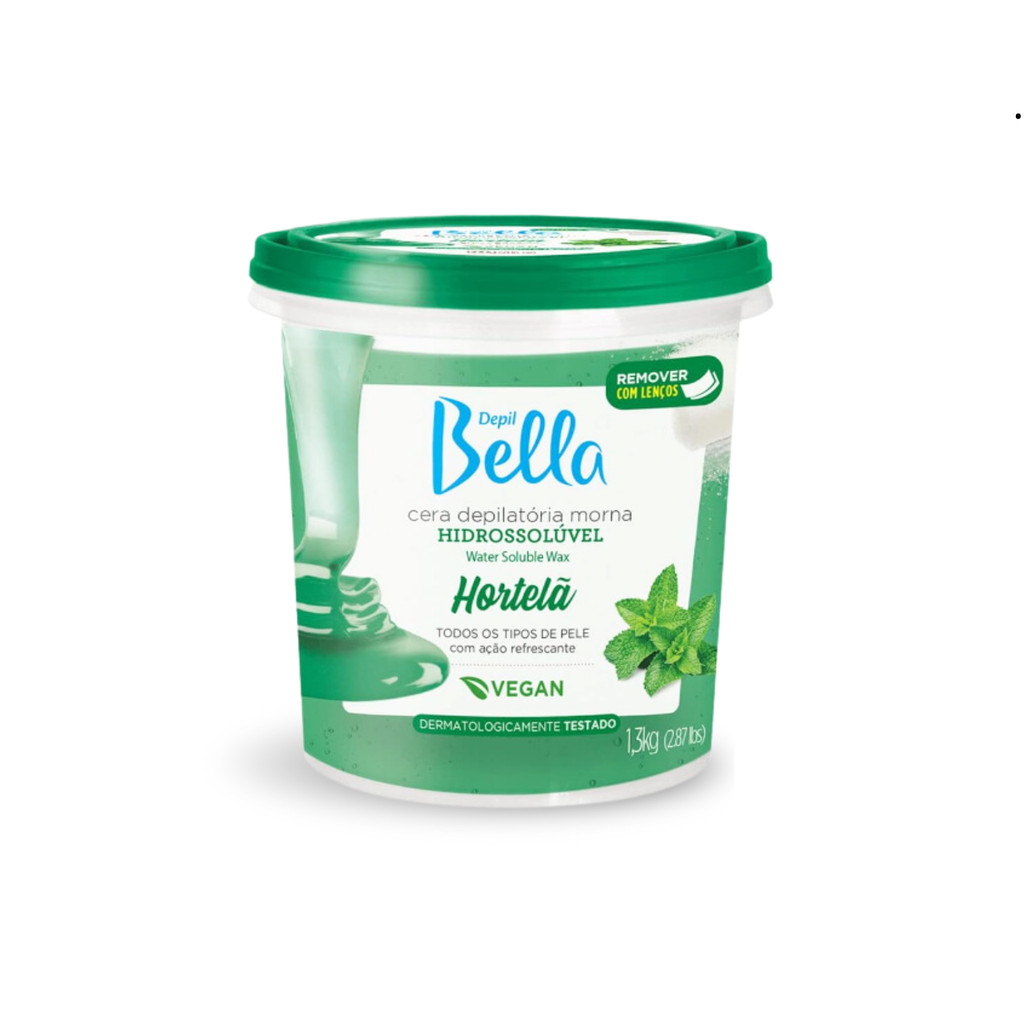Imagem do produto Cera Depil Bella Hidrossolúvel Hortelã 1,3kg