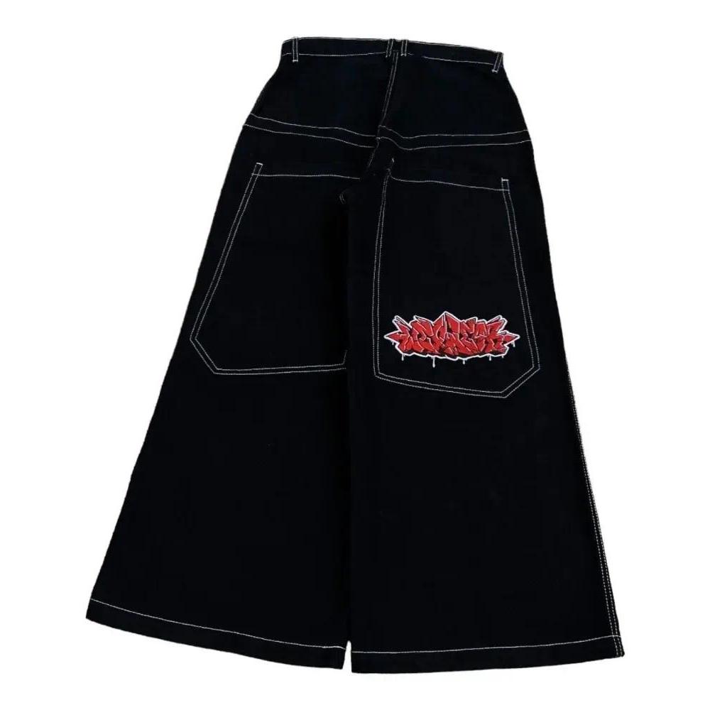 Y2K Baggy Jeans Harajuku 2000s Vintage Bordado De Alta Qualidade