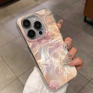 Capa Para Samsung A16 A15 A56 A36 A55 5G A54 A14 A05S A34 A35 A32 A13 A04E Ondas De Água Tela Cheia Rampa Gradiente Româ