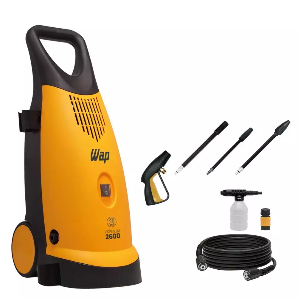 Lavadora de Alta Pressão 2600 WAP Semi Intensivo 360L h Motor de Indução e Bico Regulável 1900W 220V