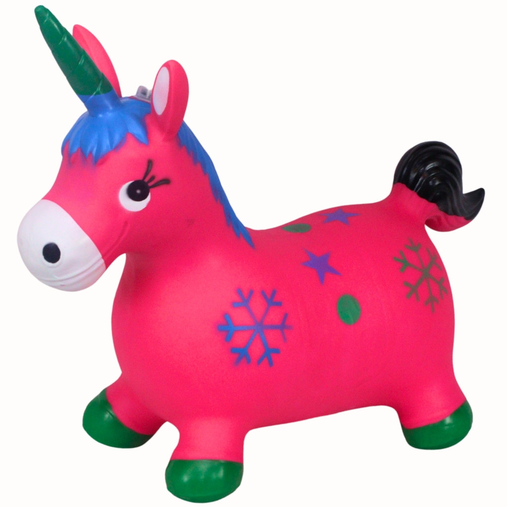 Upa Upa Infantil Unicórnio Rosa Musical Borracha C/ Som Luz - Castela ...