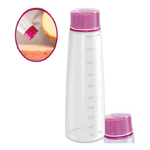 Regador De Massas Bisnaga Chuveirinho 500ml Vermelho/Rosa/Br