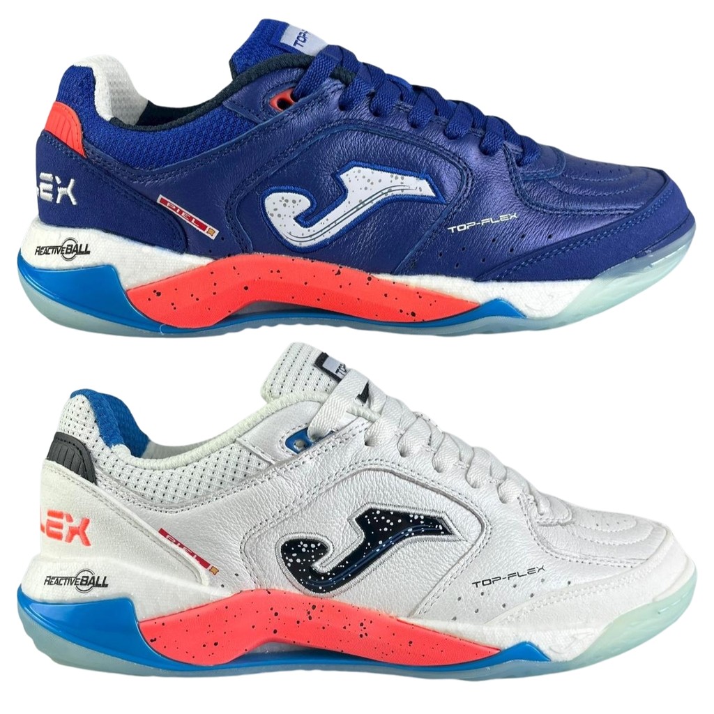 Chuteira Futsal Joma Top Flex Plus Original Couro Indoor | Shopee