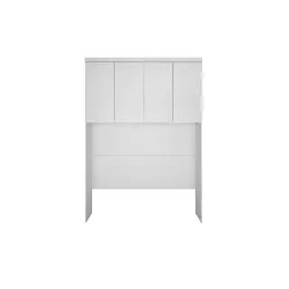 Modulado de Quarto Armário Ponte Aéreo Casal/Queen 167cm Rizon/Linea c/ 4 Portas Neve - Novo Horizonte
