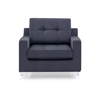 Poltrona Decorativa Sala Herval Cross, Linho Grafite em Oferta na Shopee