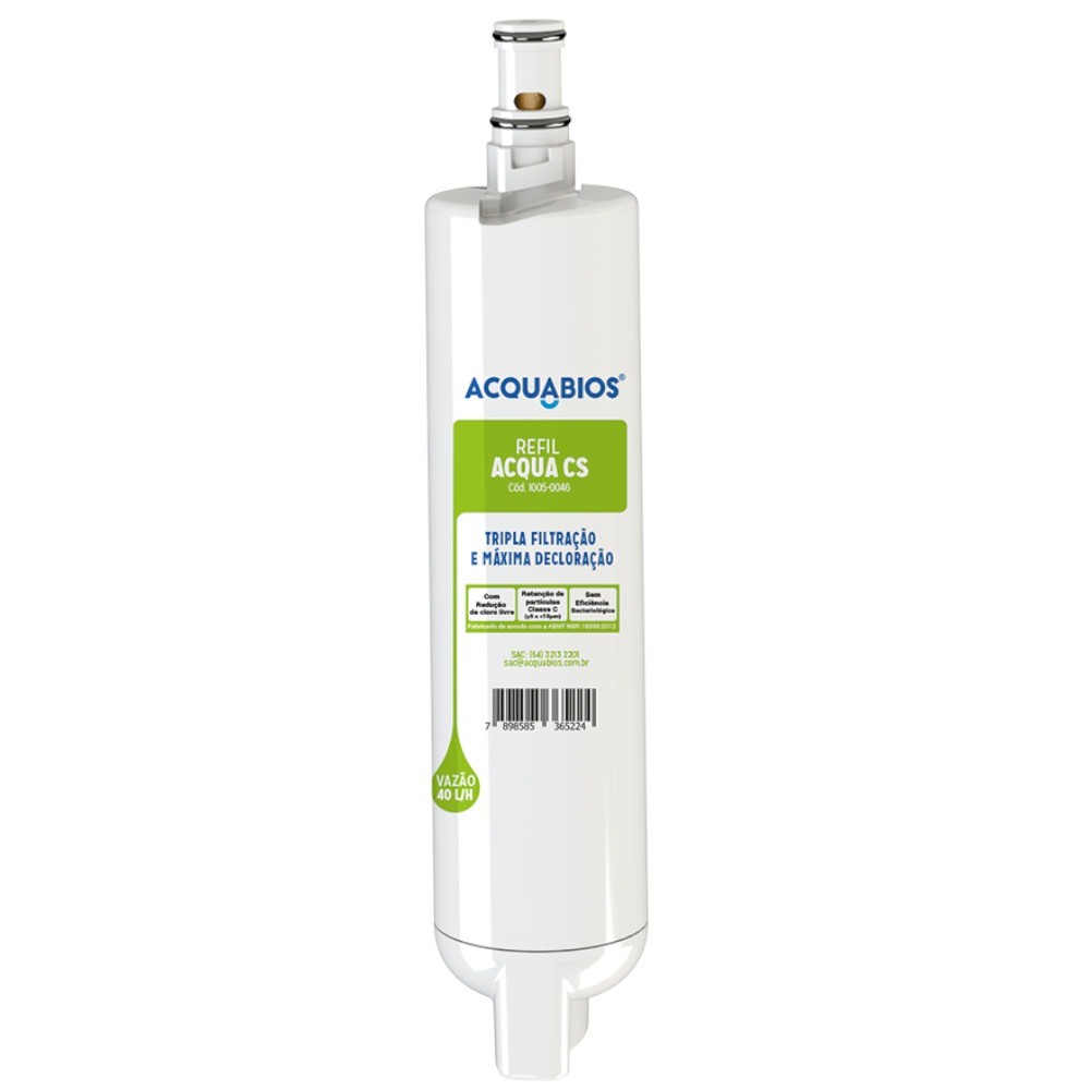 Imagem do produto Refil para purificadores de água Consul CPC/CPB 30/31/34/35 - ACQUA CS - Acquabios