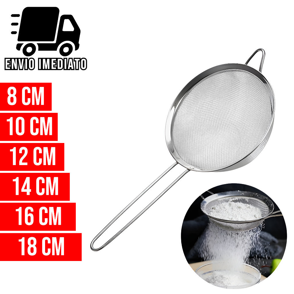 Peneira de Aço Inoxidável Coador para Cozinha Peneiras Massa