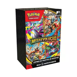 Combo De Booster Pokemon TCG Mega Evolução 1 Copag - 35665